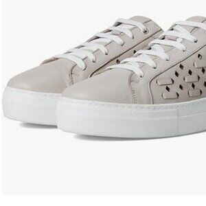 MIZ MOOZ LEATHER PERFORATED CASUAL LACE UP SNEAKERS TAUPE 37EU / 7US S-20
